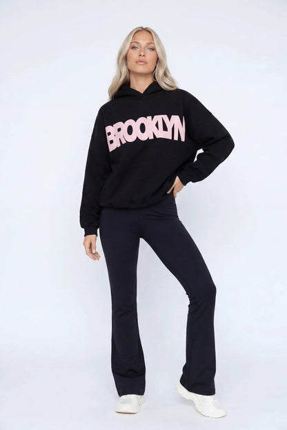 Graphic Fleece Boxy Hoodie