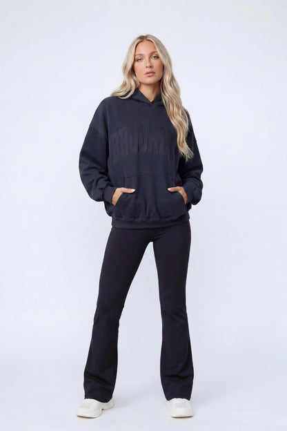 Graphic Fleece Boxy Hoodie