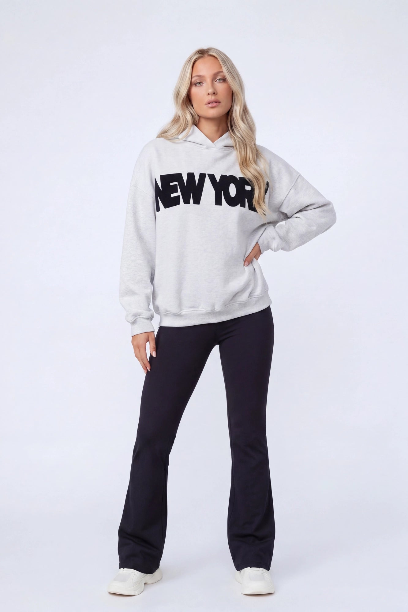 Graphic Fleece Boxy Hoodie