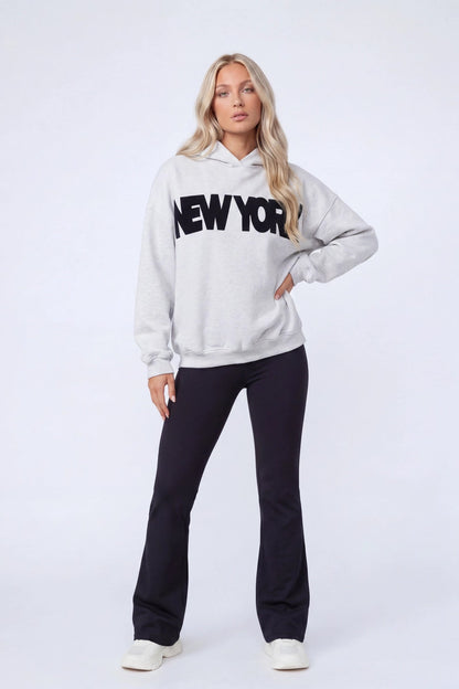 Graphic Fleece Boxy Hoodie
