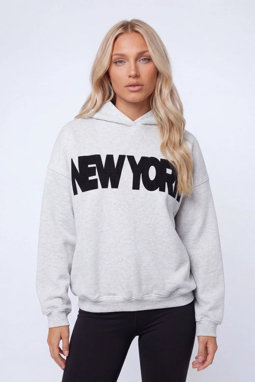 Graphic Fleece Boxy Hoodie