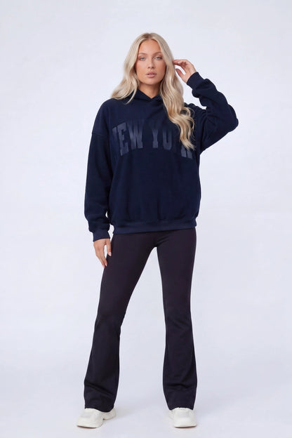 Graphic Fleece Boxy Hoodie