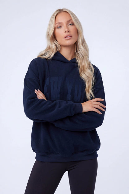 Graphic Fleece Boxy Hoodie