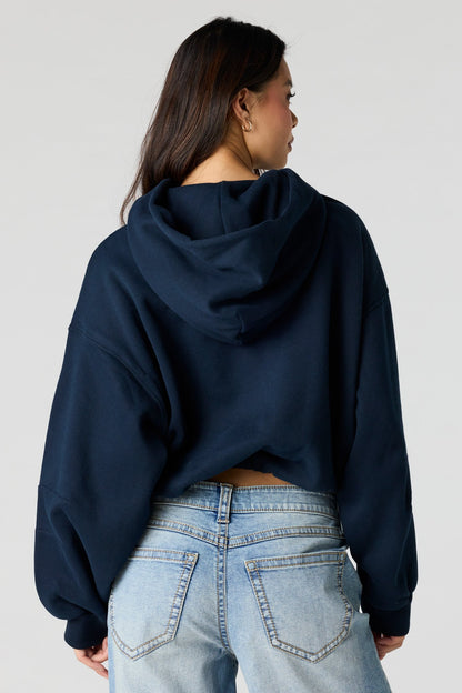 Luxe Fleece Bubble Hem Hoodie