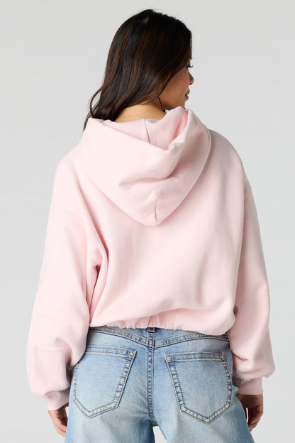 Luxe Fleece Bubble Hem Hoodie