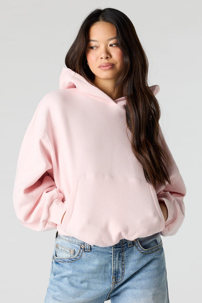 Luxe Fleece Bubble Hem Hoodie