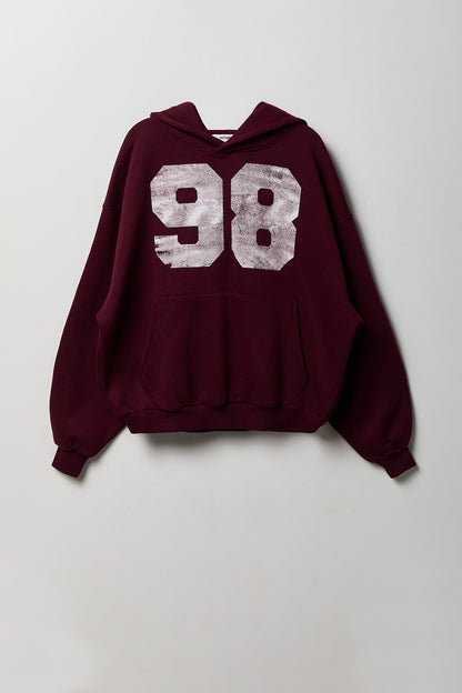 Fleece Graphic Boxy Hoodie