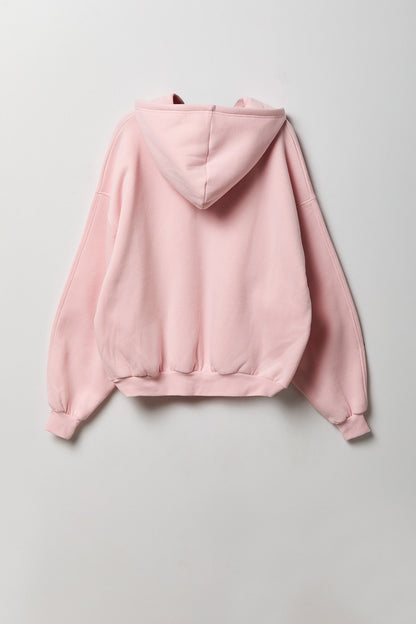 Fleece Graphic Boxy Hoodie
