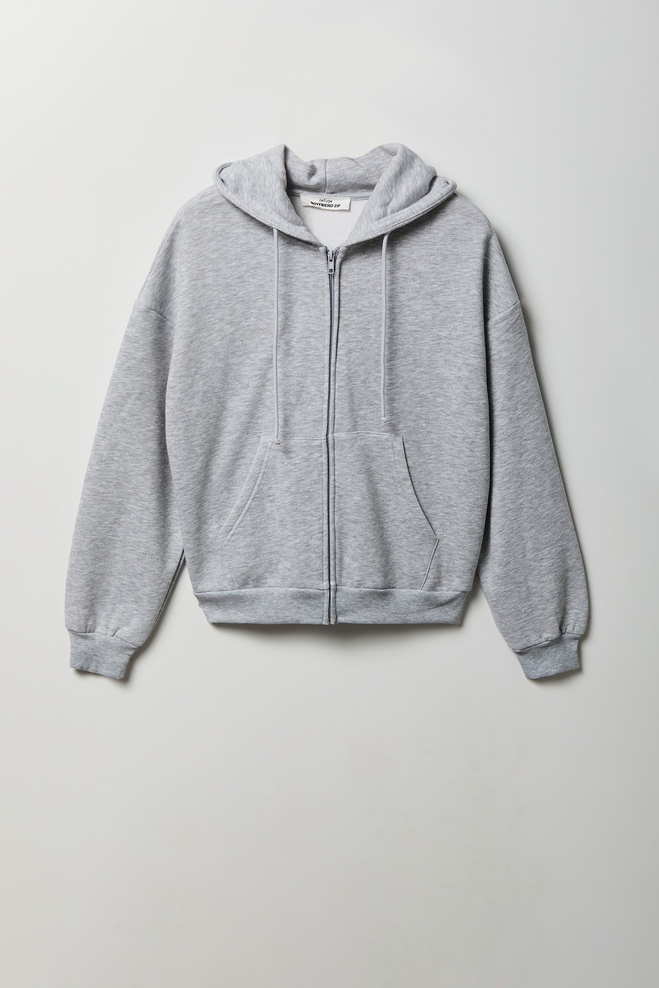 Fleece Boxy Zip Hoodie