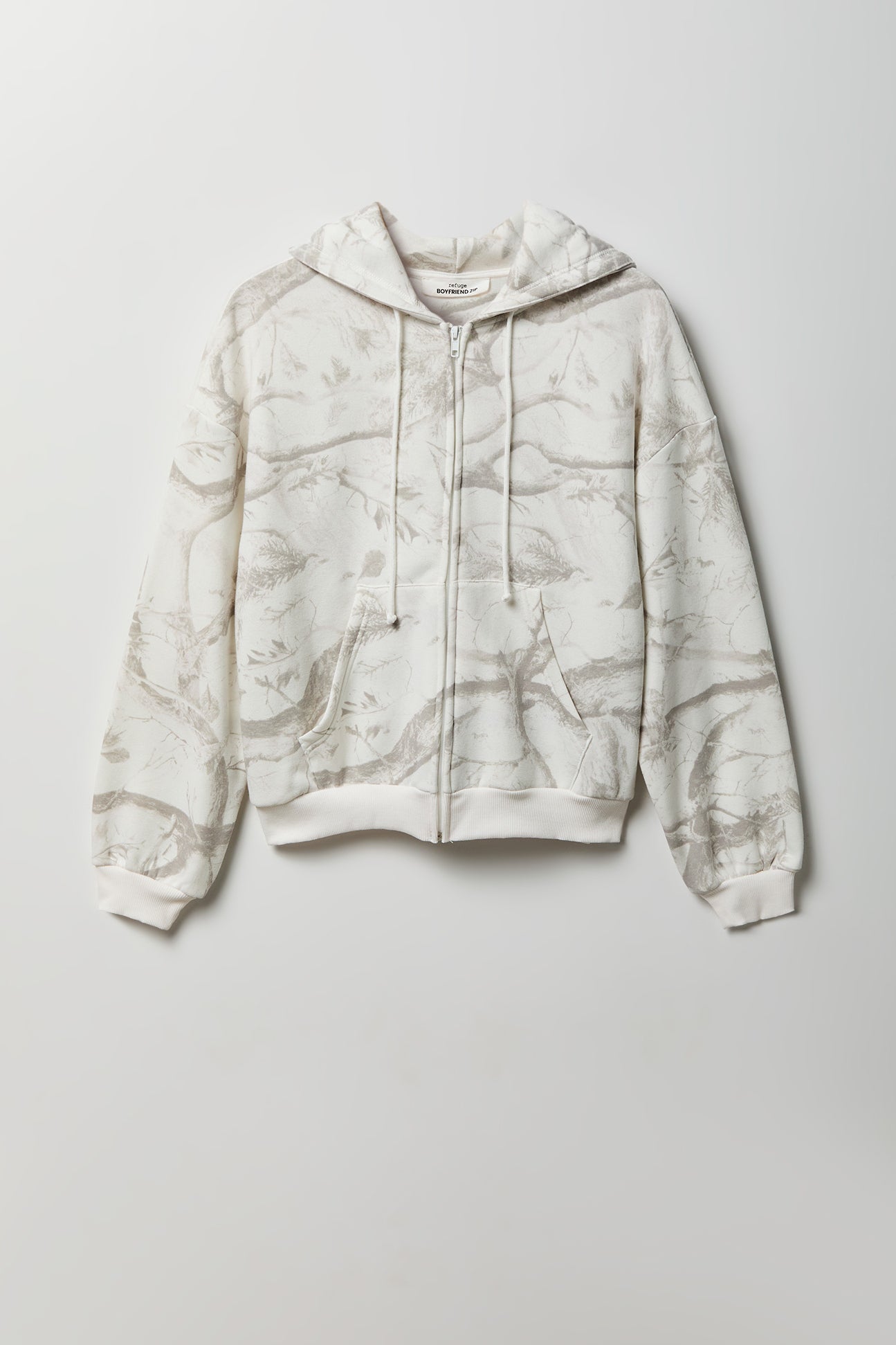 Fleece Boxy Zip Hoodie