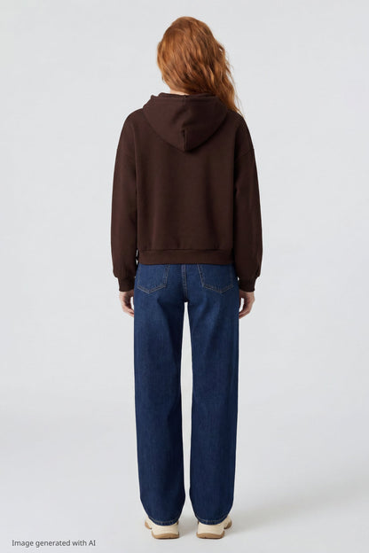 Fleece Boxy Zip Hoodie