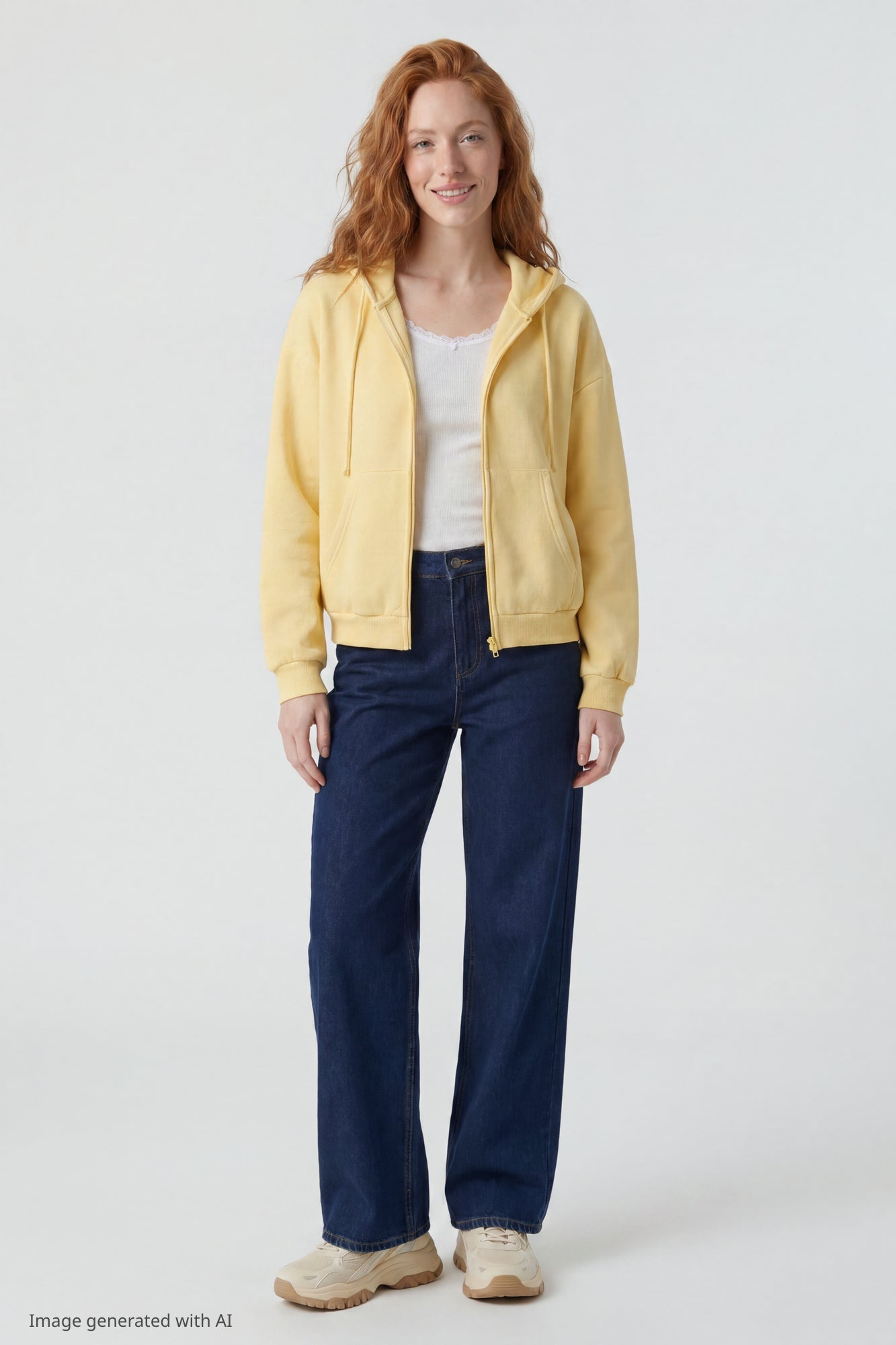 Fleece Boxy Zip Hoodie