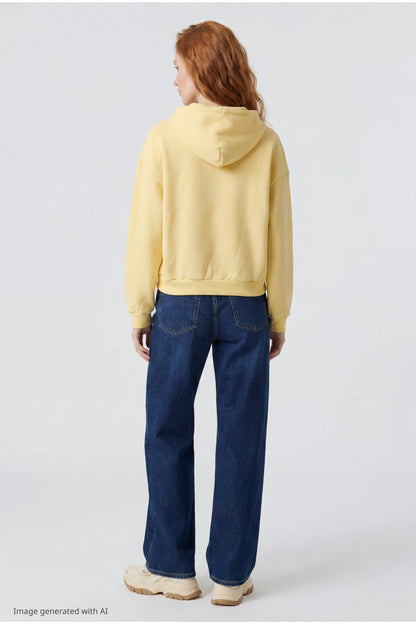 Fleece Boxy Zip Hoodie