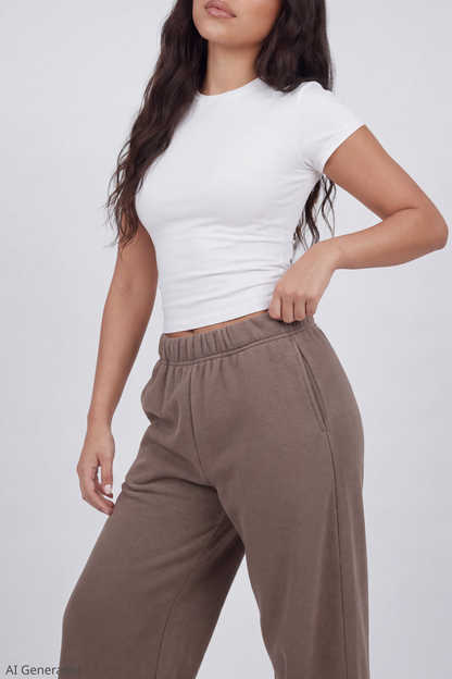 Fleece Ultra Wide Leg Sweatpant