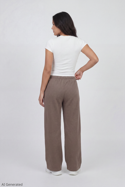 Fleece Ultra Wide Leg Sweatpant