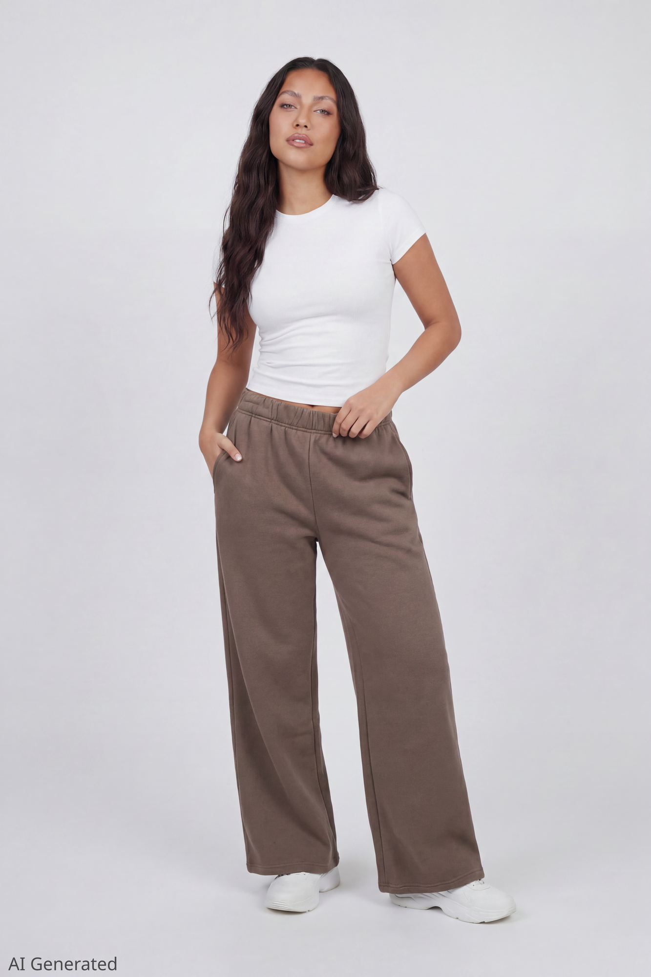 Fleece Ultra Wide Leg Sweatpant