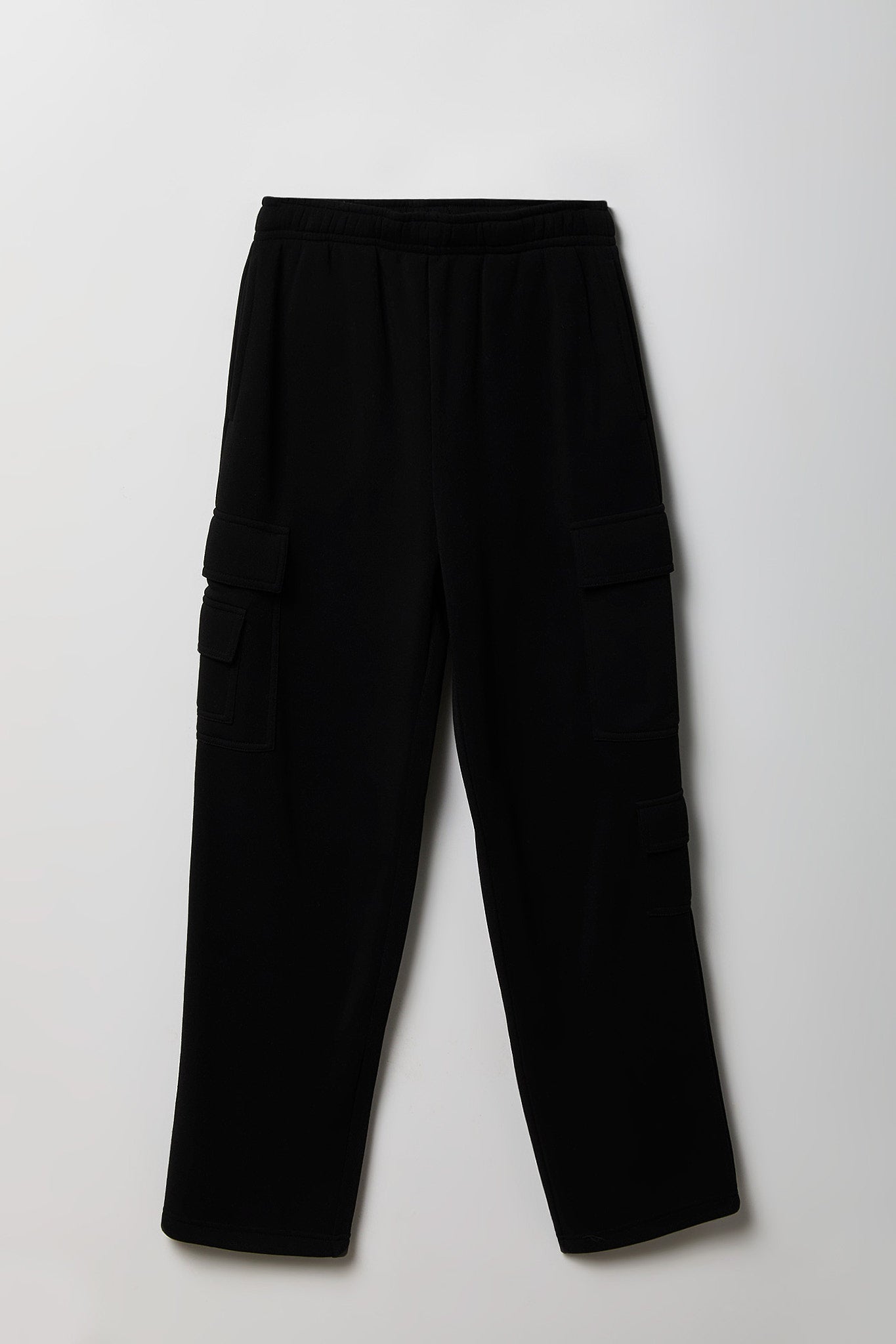 Fleece Low Rise Wide Leg Cargo Sweatpant