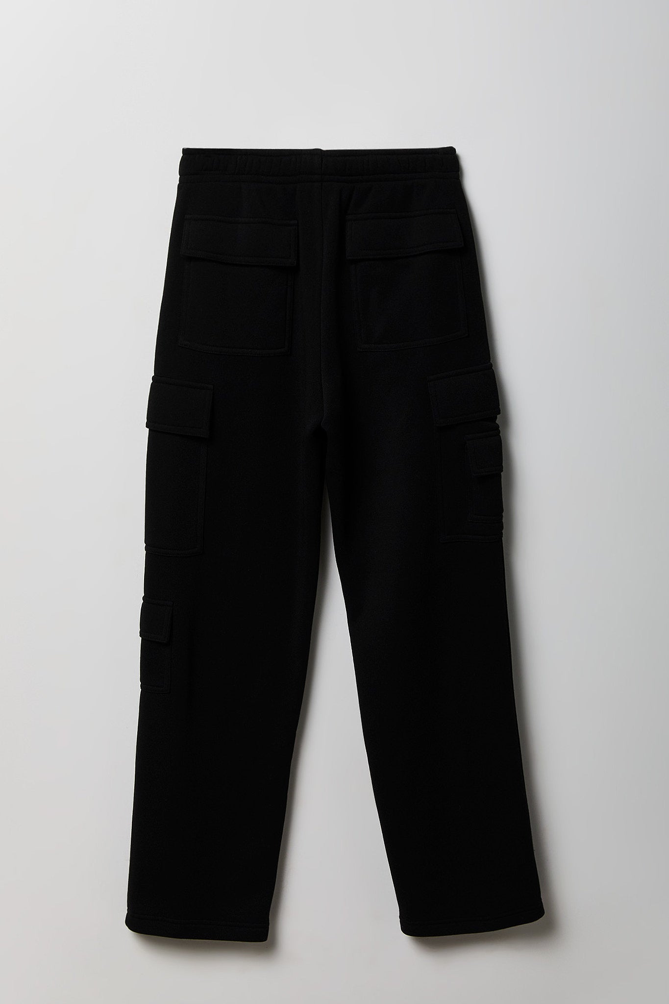 Fleece Low Rise Wide Leg Cargo Sweatpant