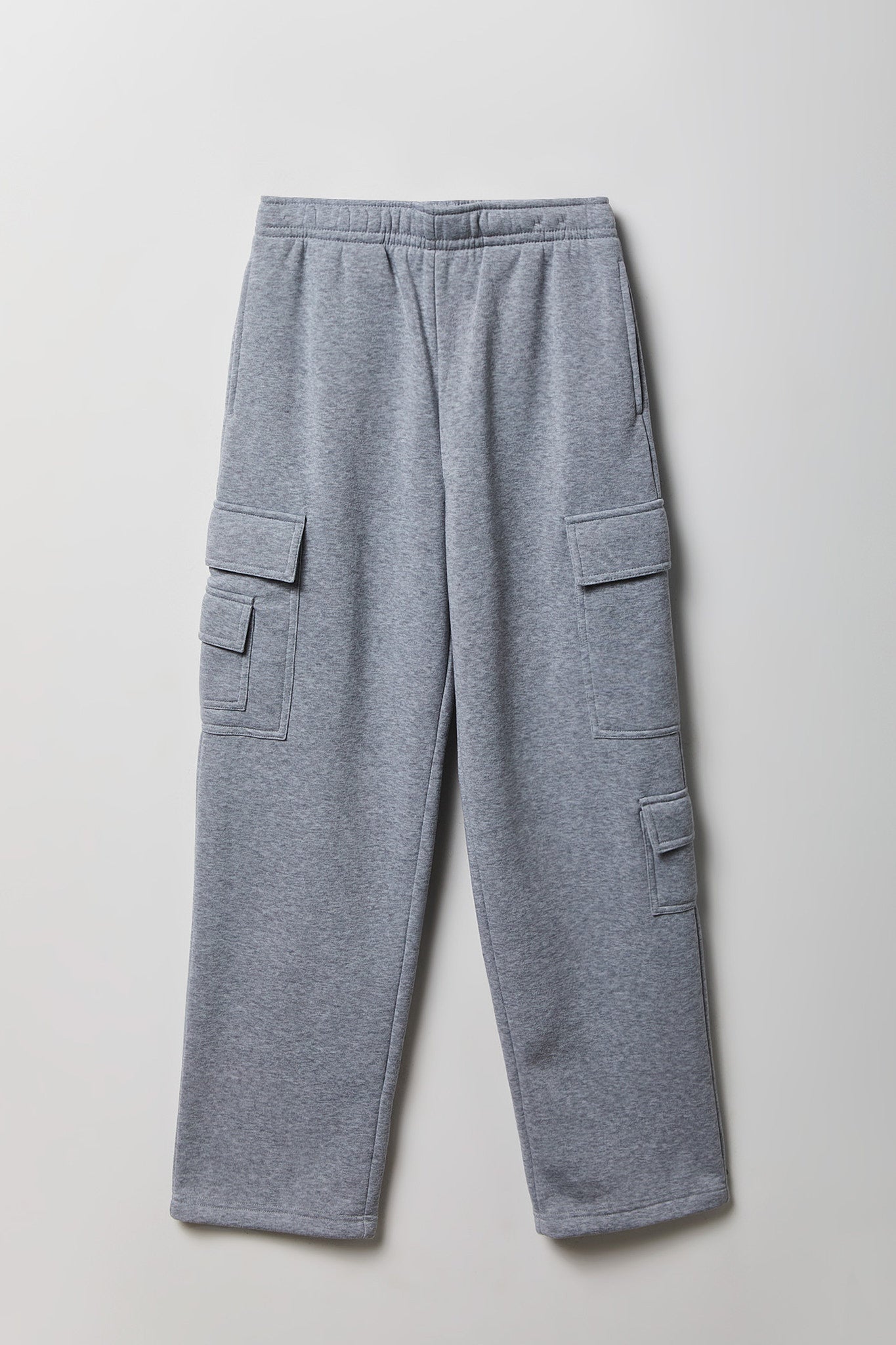 Fleece Low Rise Wide Leg Cargo Sweatpant