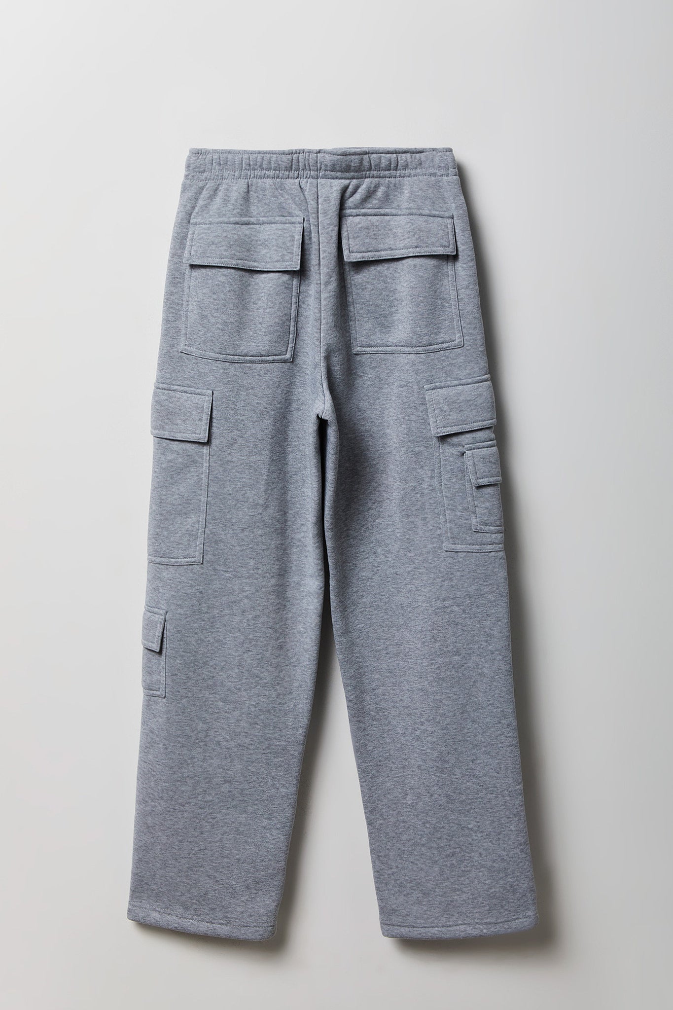 Fleece Low Rise Wide Leg Cargo Sweatpant