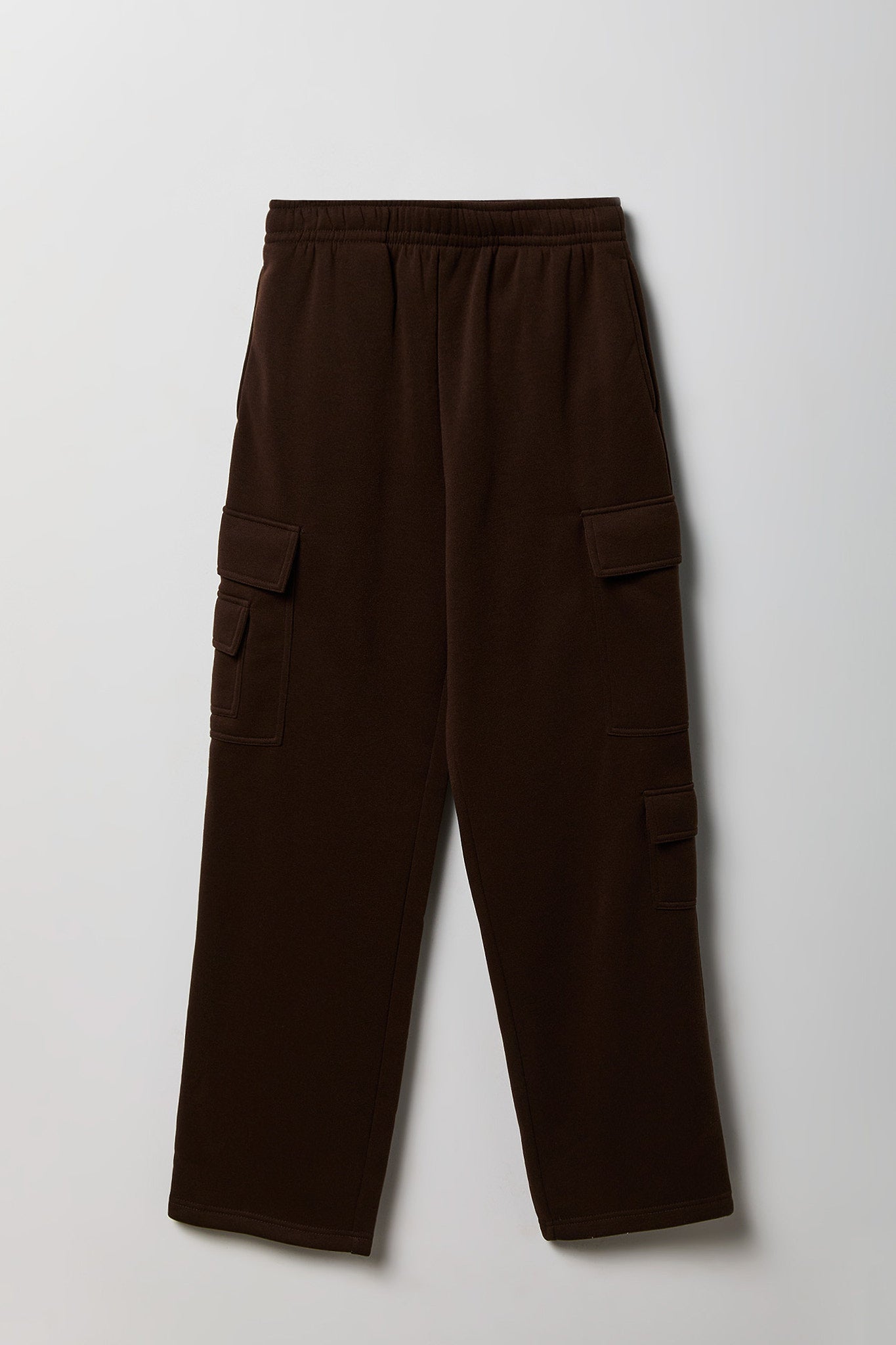 Fleece Low Rise Wide Leg Cargo Sweatpant