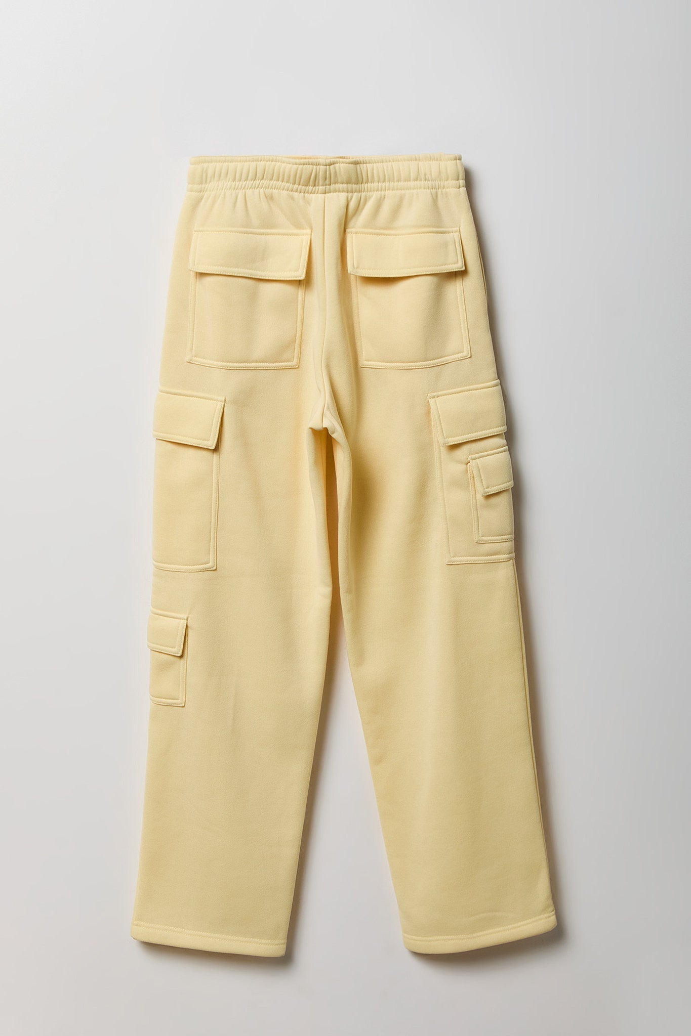 Fleece Low Rise Wide Leg Cargo Sweatpant