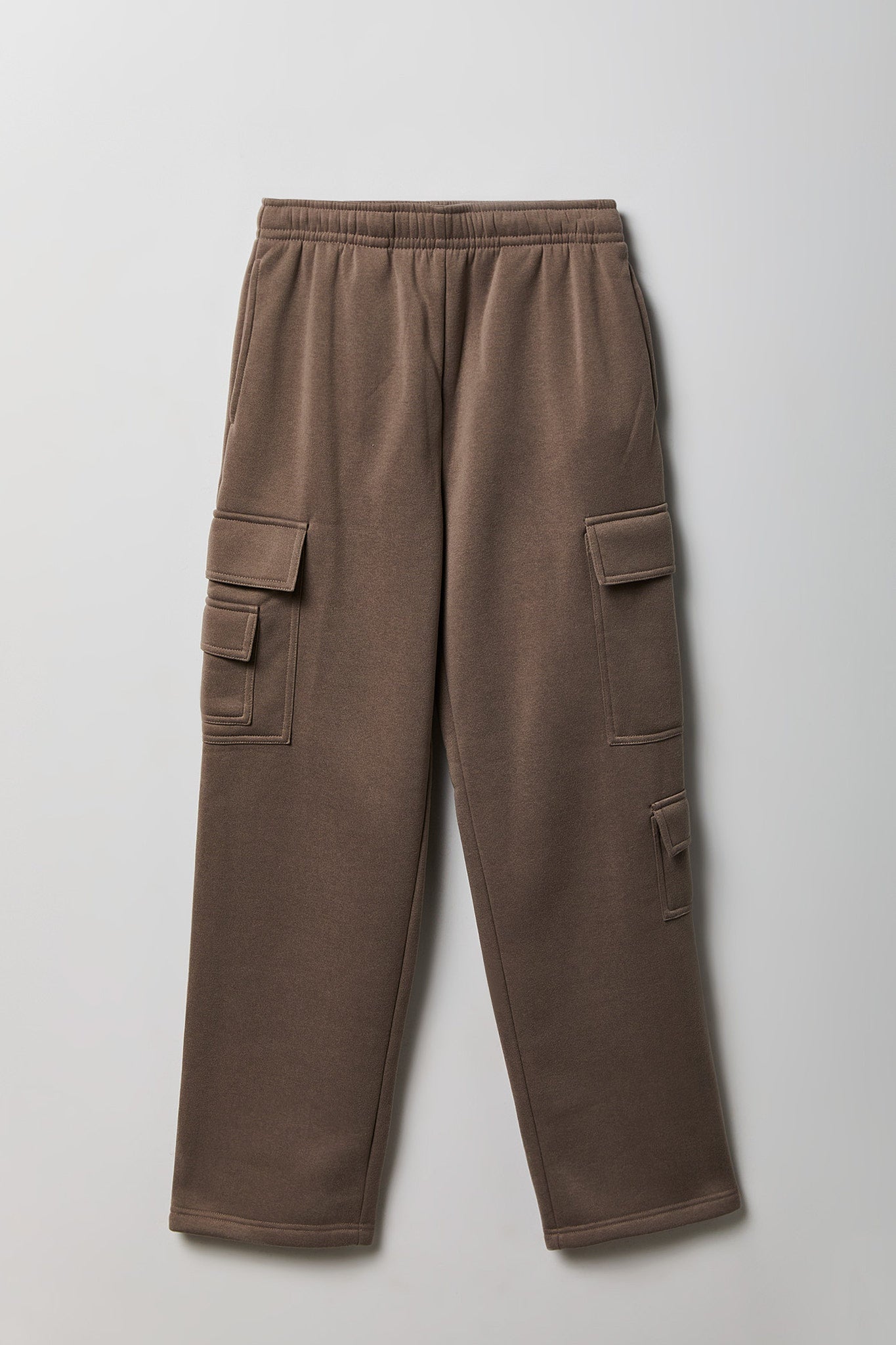 Fleece Low Rise Wide Leg Cargo Sweatpant