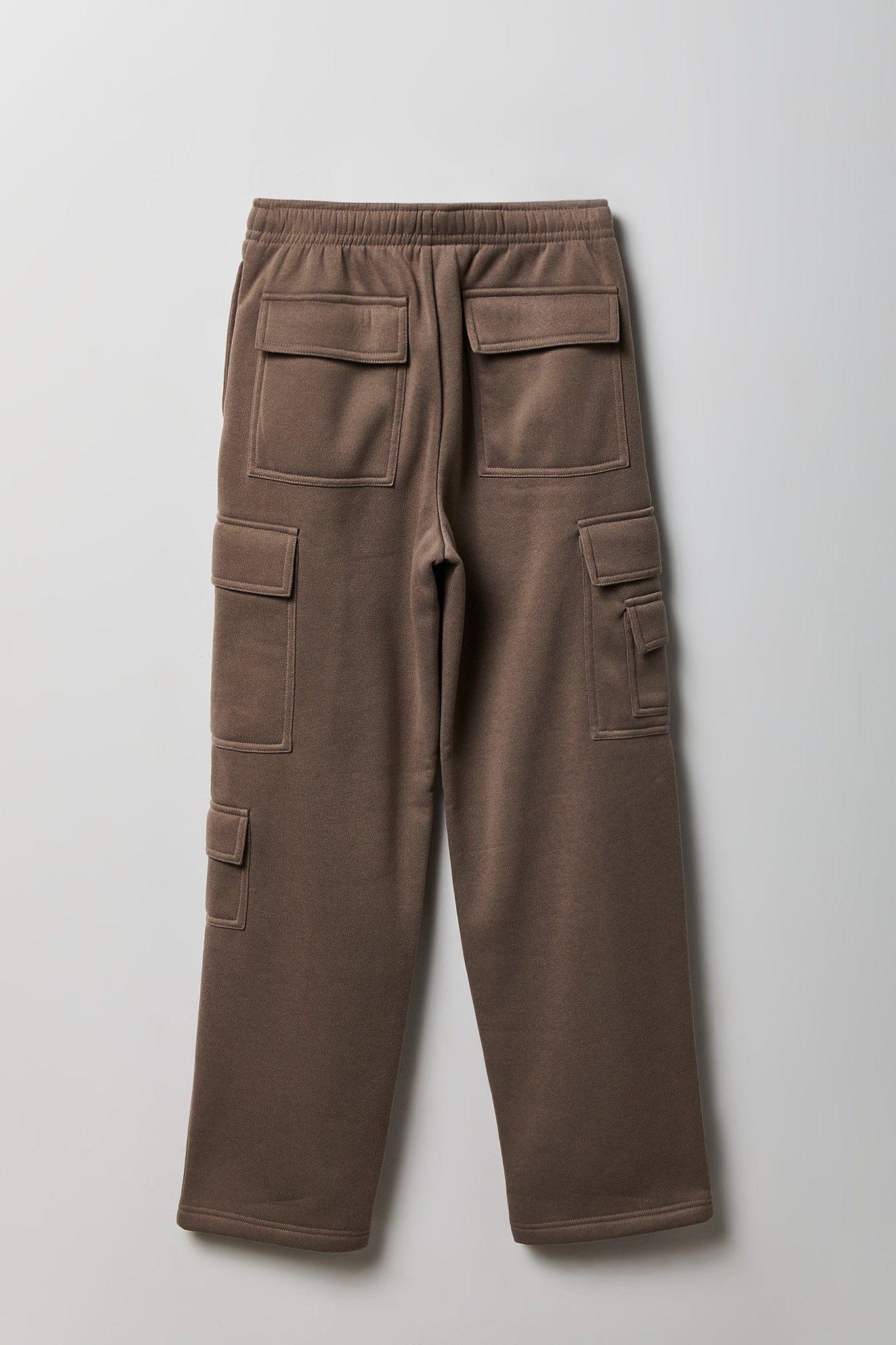 Fleece Low Rise Wide Leg Cargo Sweatpant
