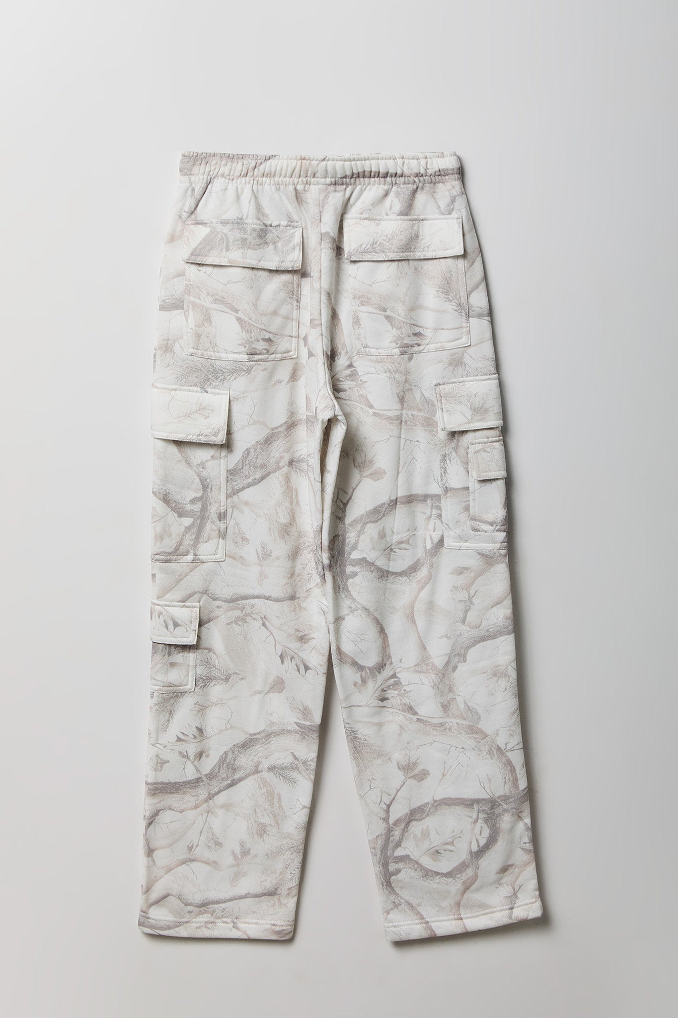 Fleece Low Rise Wide Leg Cargo Sweatpant