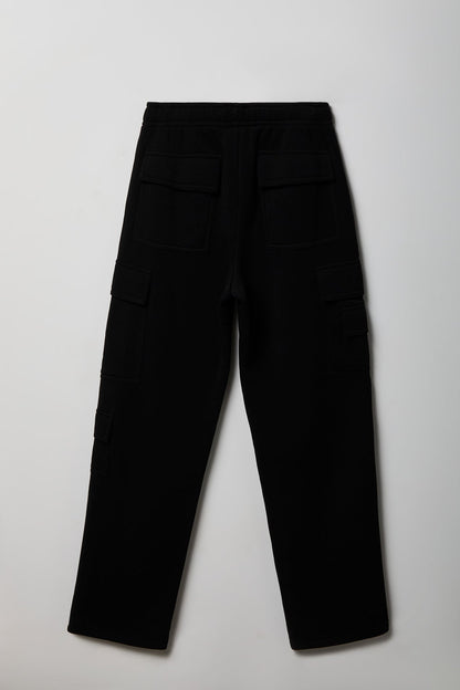 Fleece Low Rise Cargo Sweatpant