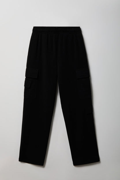 Fleece Low Rise Cargo Sweatpant