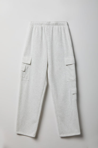 Fleece Low Rise Cargo Sweatpant