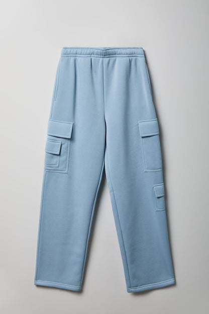 Fleece Low Rise Cargo Sweatpant