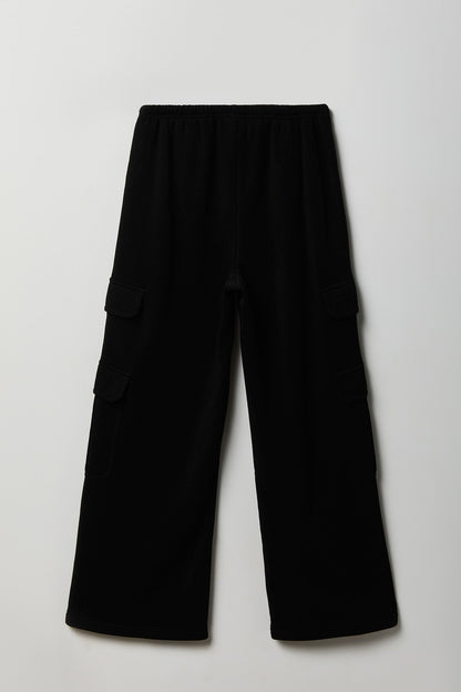 Fleece Ultra Wide Cargo Sweatpant