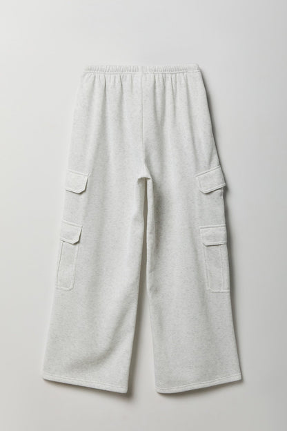 Fleece Ultra Wide Cargo Sweatpant