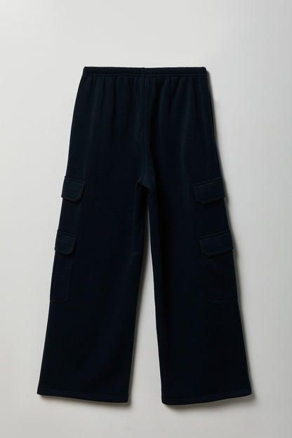 Fleece Ultra Wide Cargo Sweatpant
