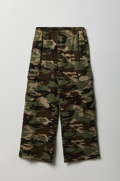 Fleece Ultra Wide Cargo Sweatpant