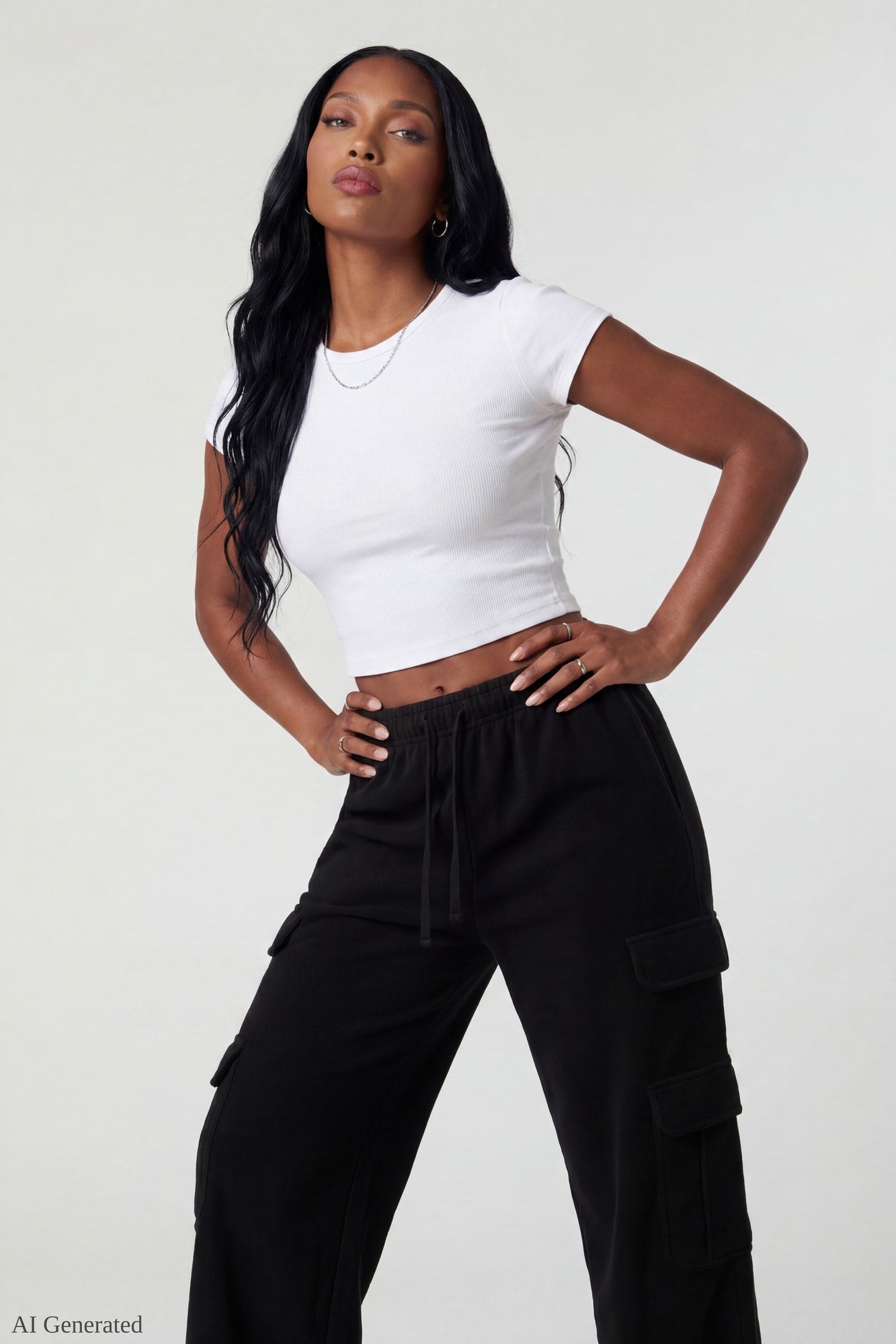 Fleece Ultra Wide Cargo Sweatpant