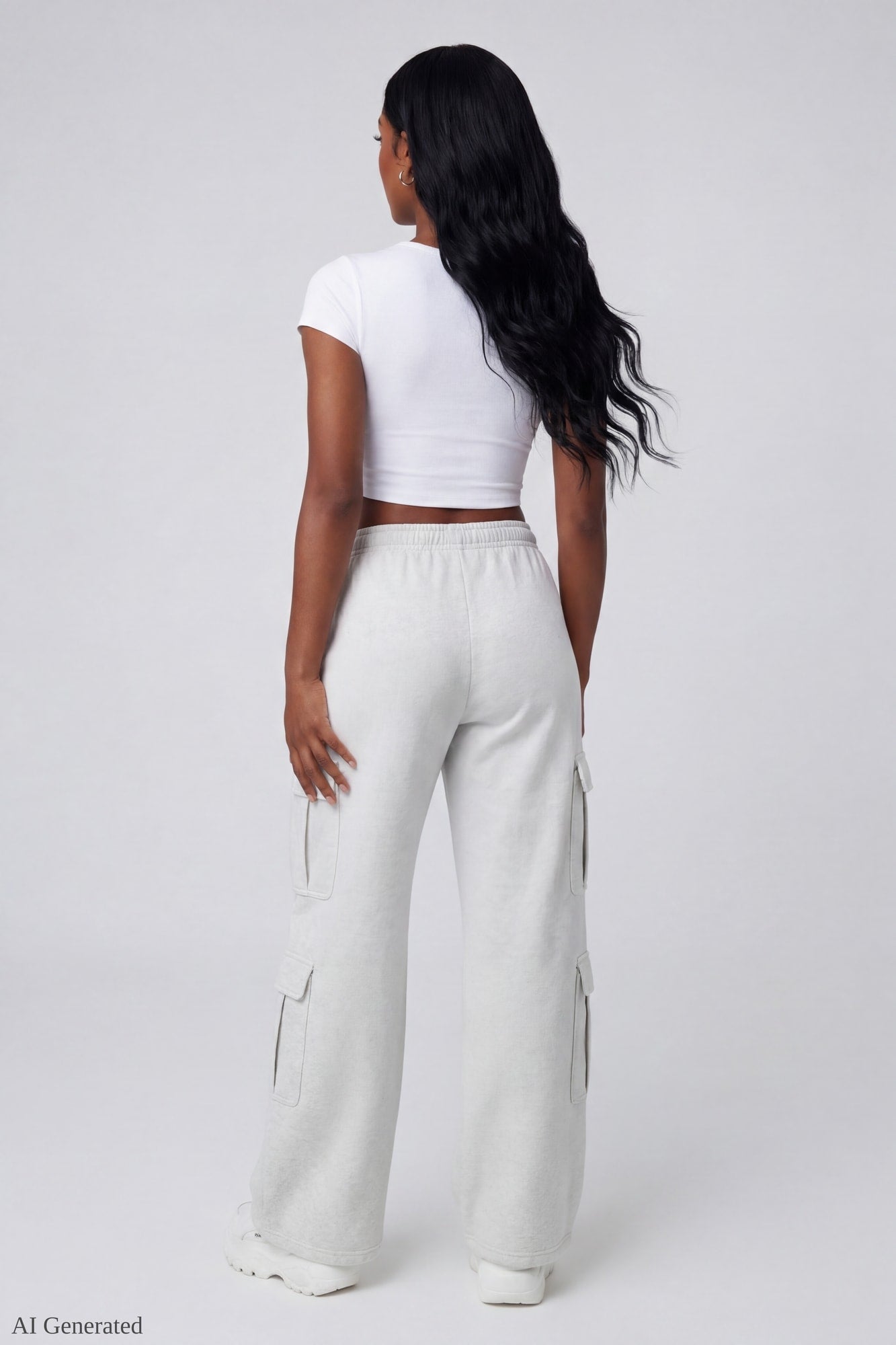 Fleece Ultra Wide Cargo Sweatpant