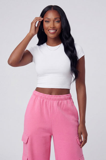 Fleece Ultra Wide Cargo Sweatpant