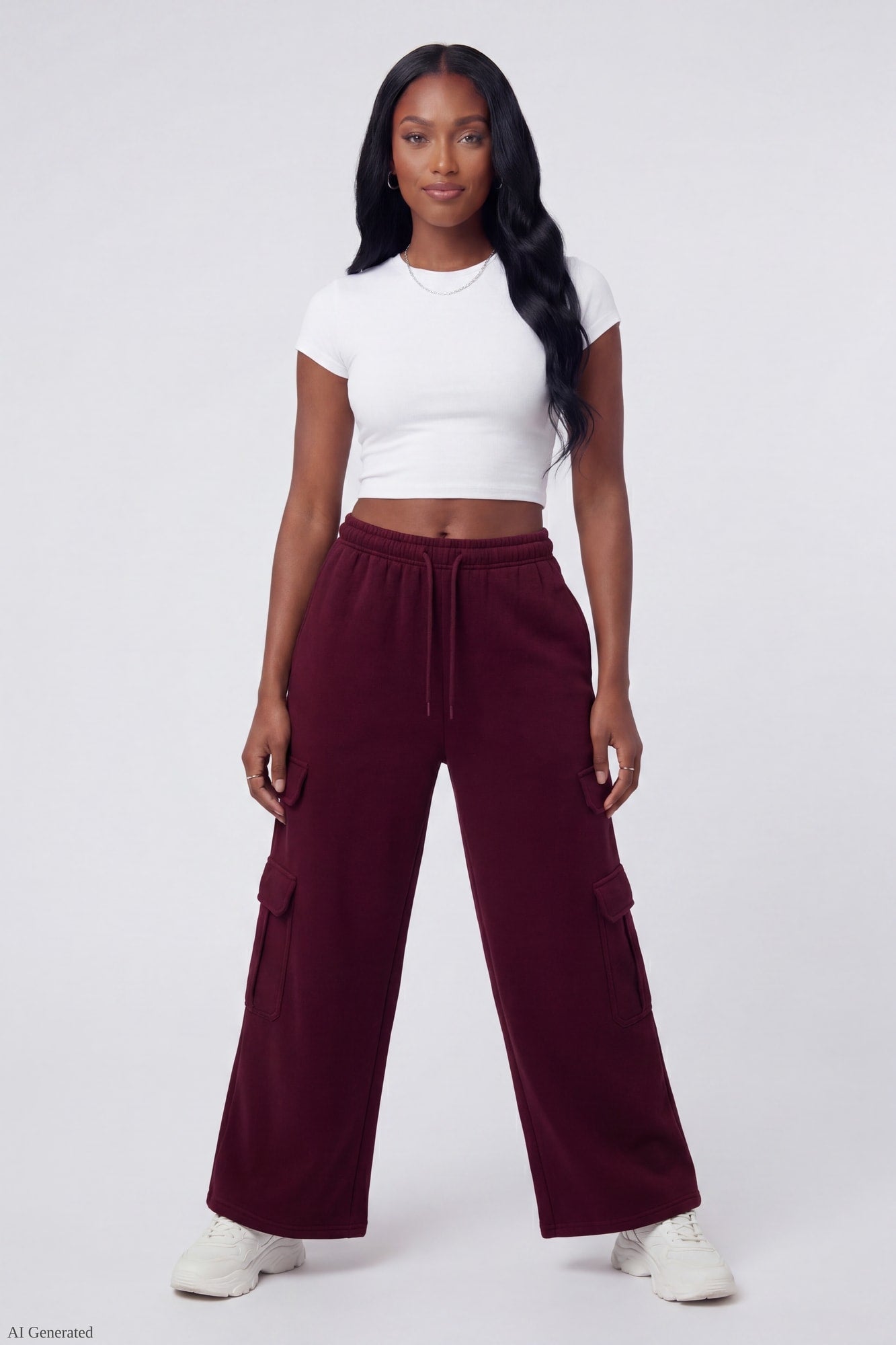 Fleece Ultra Wide Cargo Sweatpant