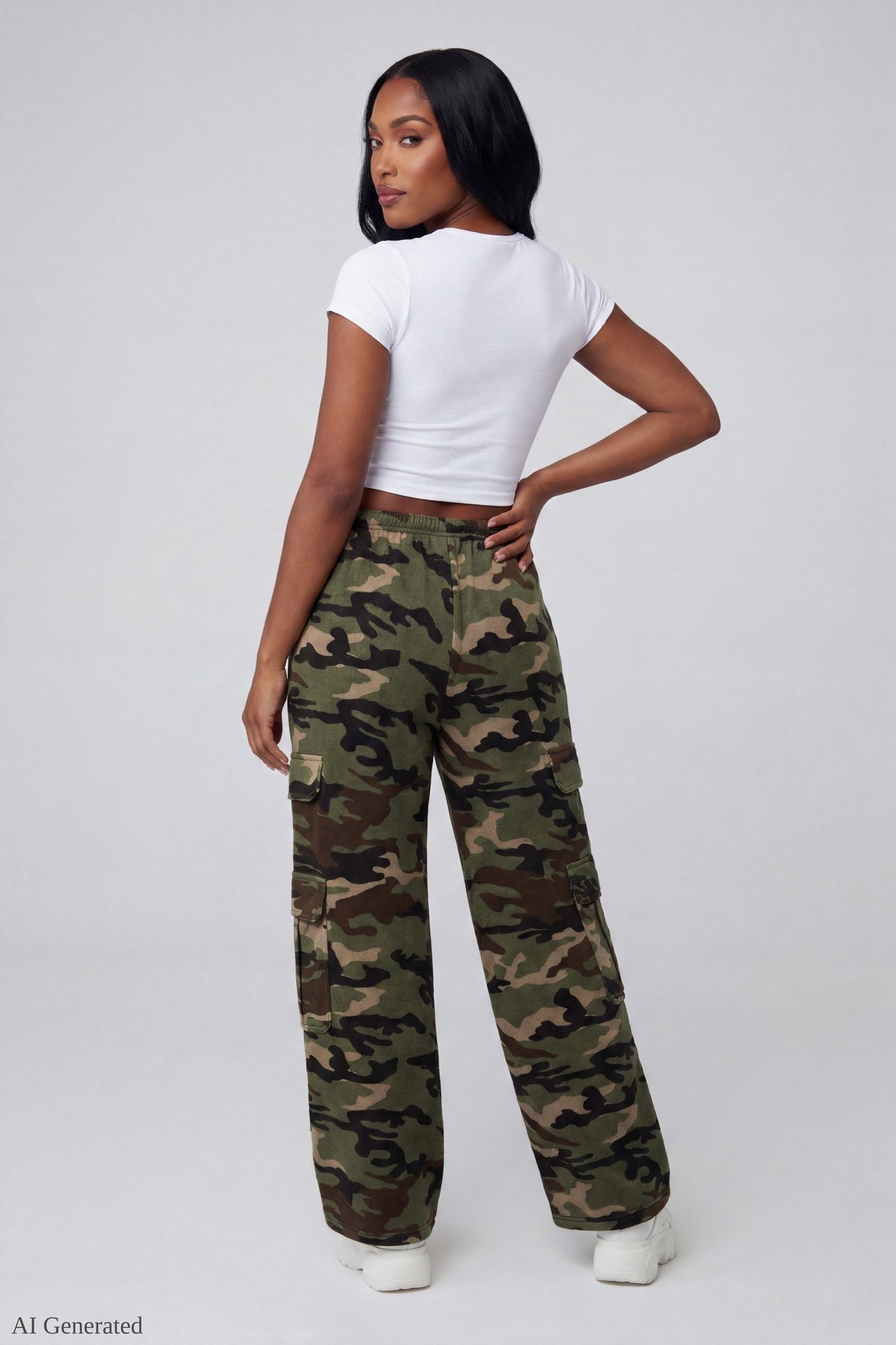 Fleece Ultra Wide Cargo Sweatpant