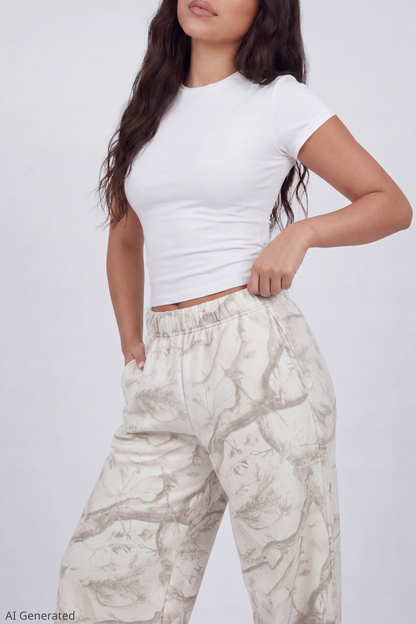 Fleece Ultra Wide Leg Sweatpant