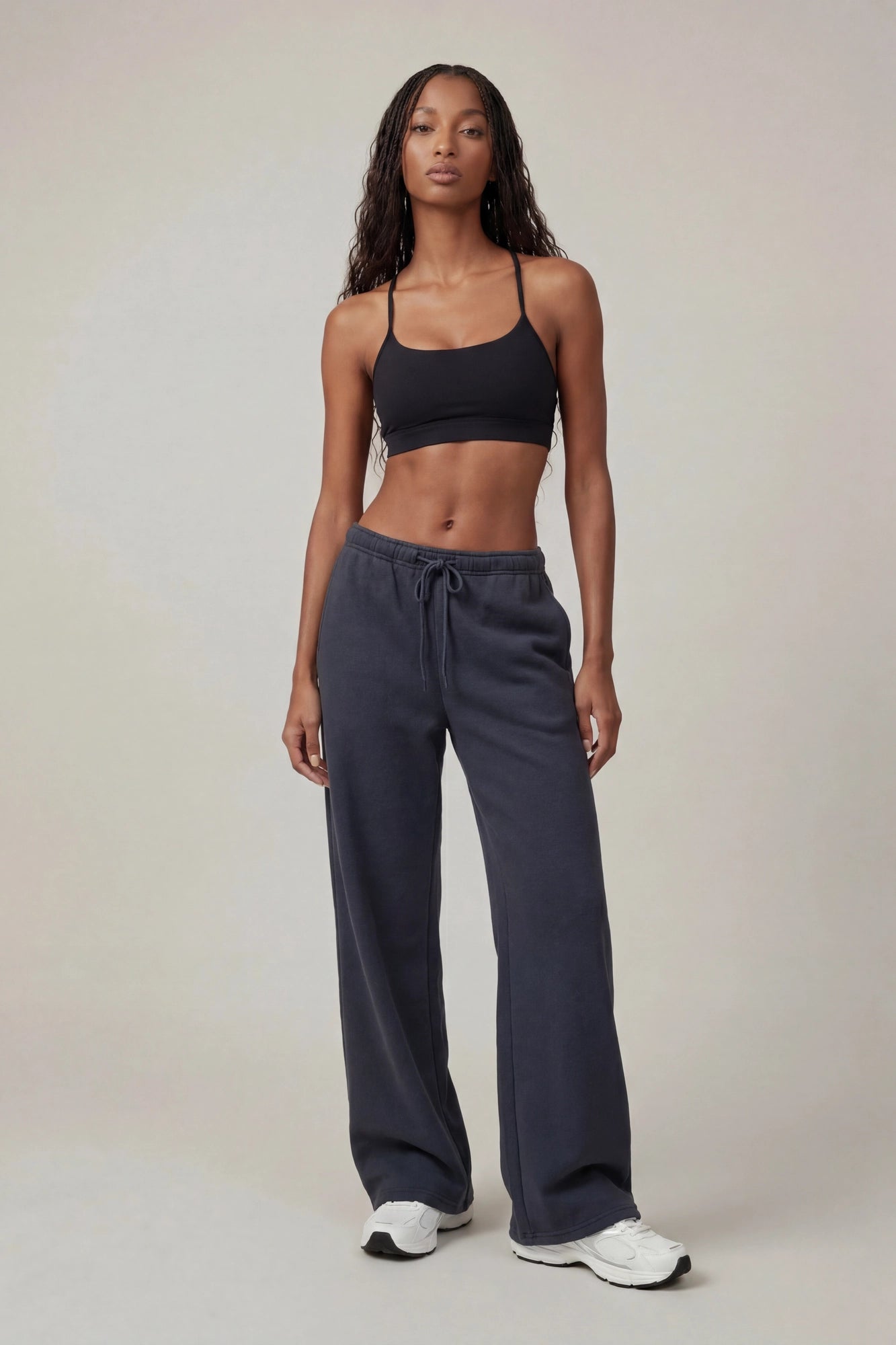 Fleece Low Rise Wide Leg Sweatpant