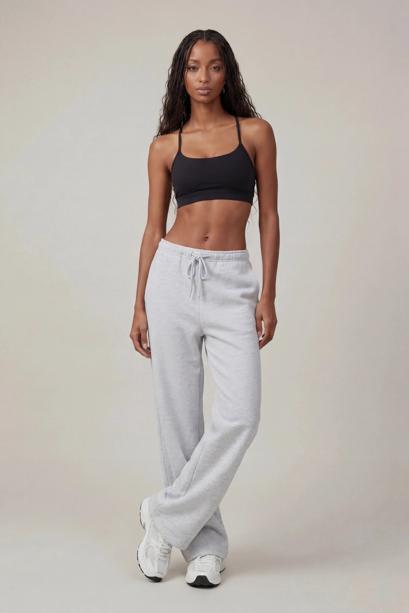 Fleece Low Rise Wide Leg Sweatpant