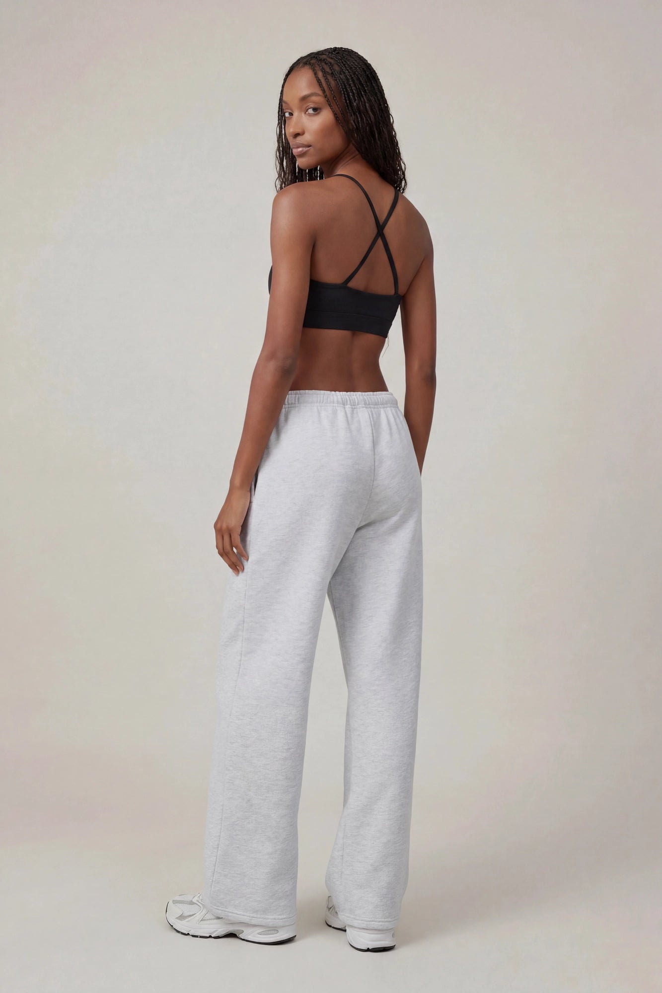 Fleece Low Rise Wide Leg Sweatpant