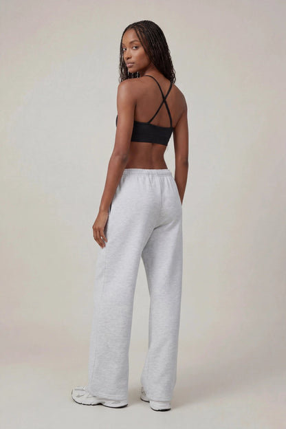 Fleece Low Rise Wide Leg Sweatpant