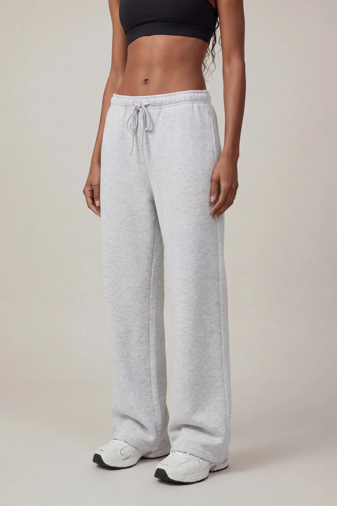 Fleece Low Rise Wide Leg Sweatpant