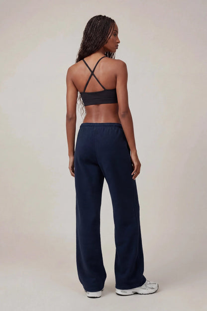 Fleece Low Rise Wide Leg Sweatpant