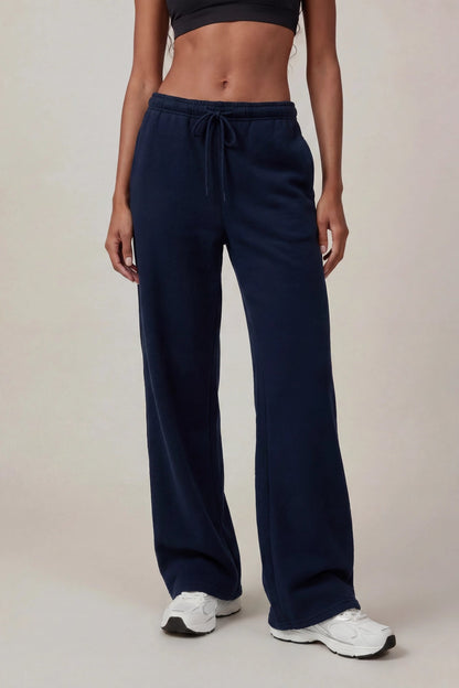 Fleece Low Rise Wide Leg Sweatpant